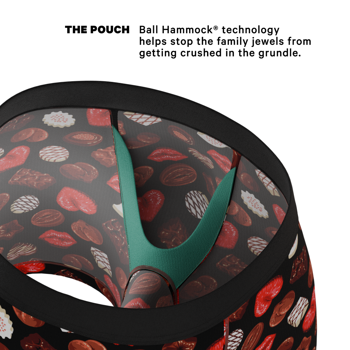 The Bonbons | Naughty Chocolate Ball Hammock® Pouch Underwear - Shinesty