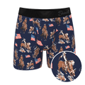 The Bootstraps & Chaps | Americana Cowboy Ball Hammock® Pouch Underwear With Fly - Shinesty