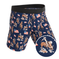 The Bootstraps & Chaps | Americana Cowboy Ball Hammock® Boxer - Long Leg - Shinesty