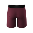 The Bordeaux | Mauve Ball Hammock® Boxer - Long Leg - Shinesty