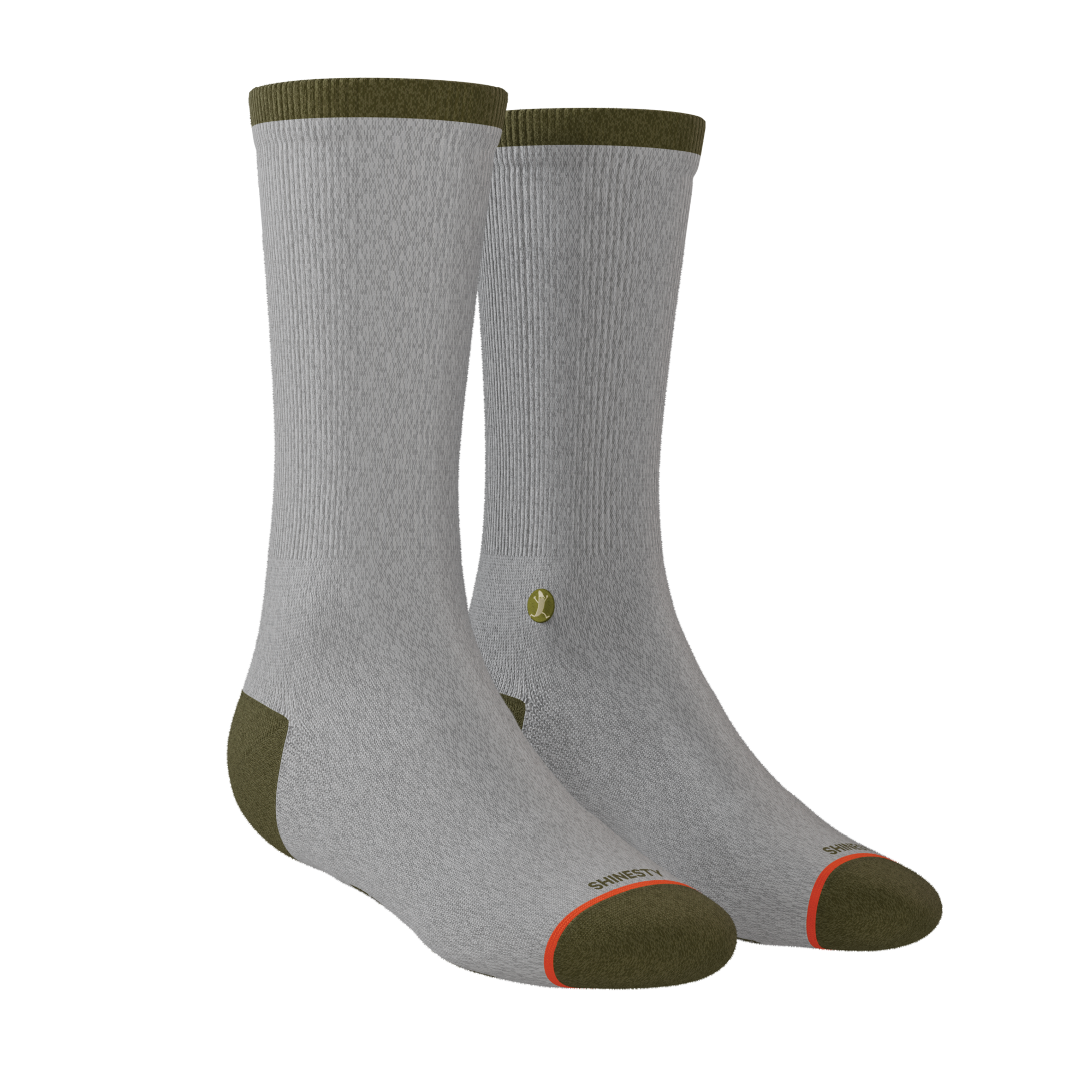 The Born To Fish | Fishing Motto Heel Hammock™ Crew Socks - Shinesty