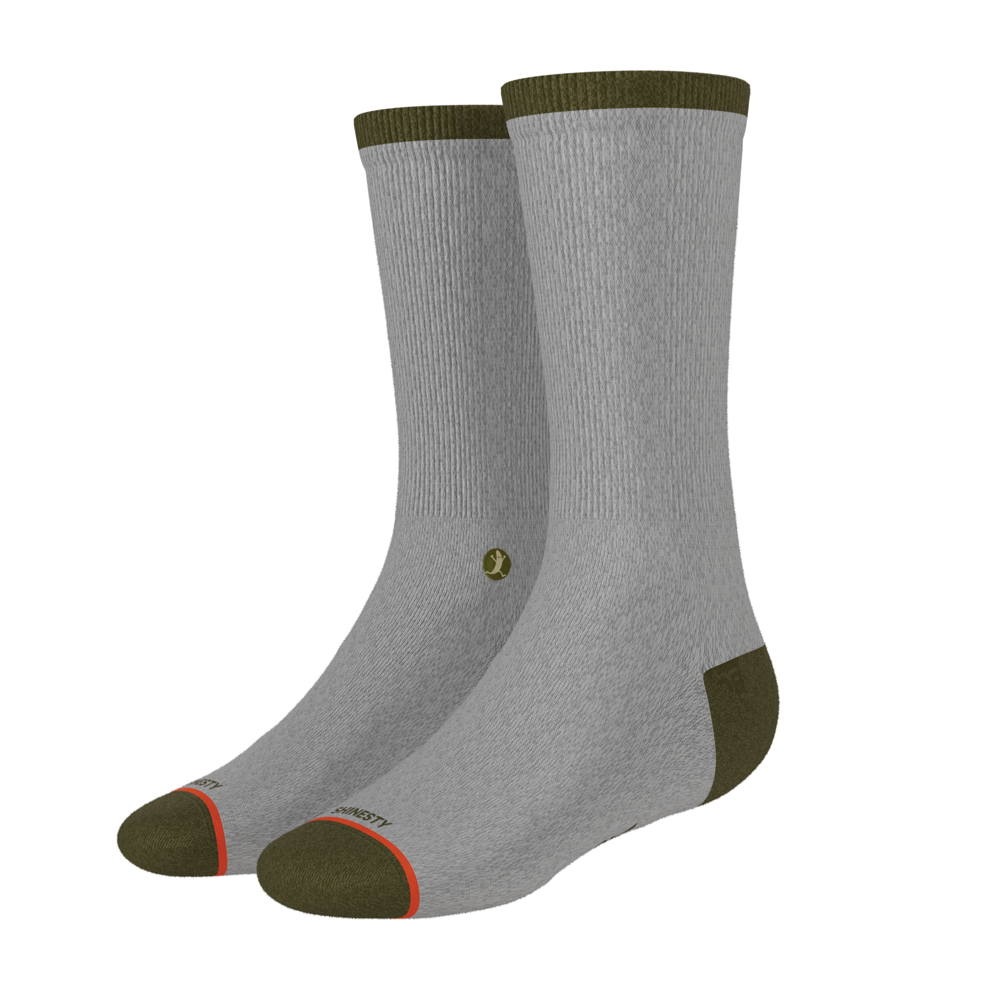 The Born To Fish | Fishing Motto Heel Hammock™ Crew Socks - Shinesty