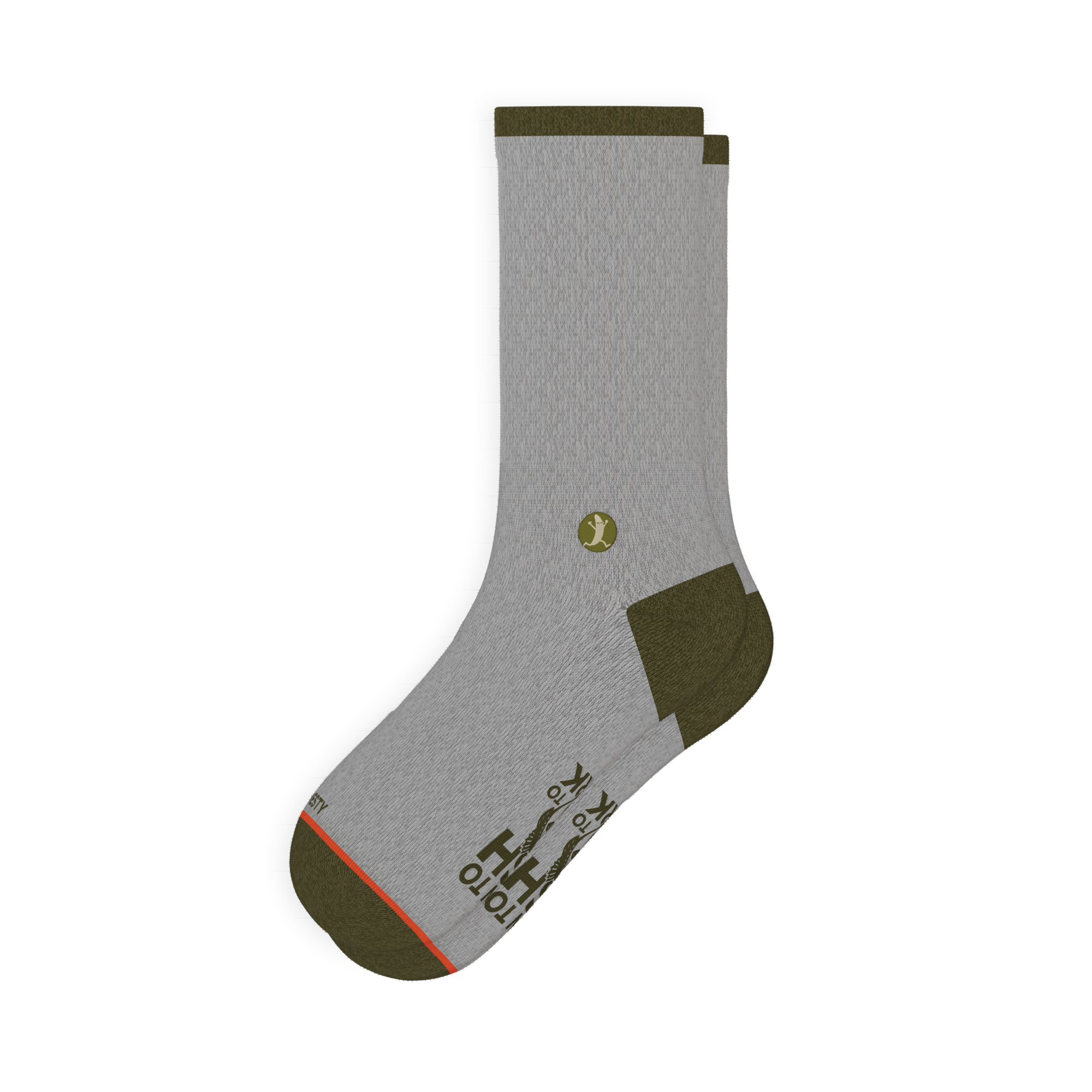 The Born To Fish | Fishing Motto Heel Hammock™ Crew Socks - Shinesty