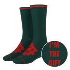 The Bow On Top | Ribbon Present Heel Hammock™ Crew Socks - Shinesty