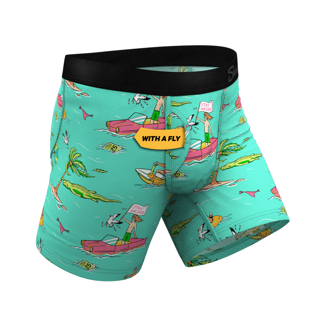 The Florida Man | Hurricane Scene Ball Hammock® Pouch Underwear With Fly - Shinesty