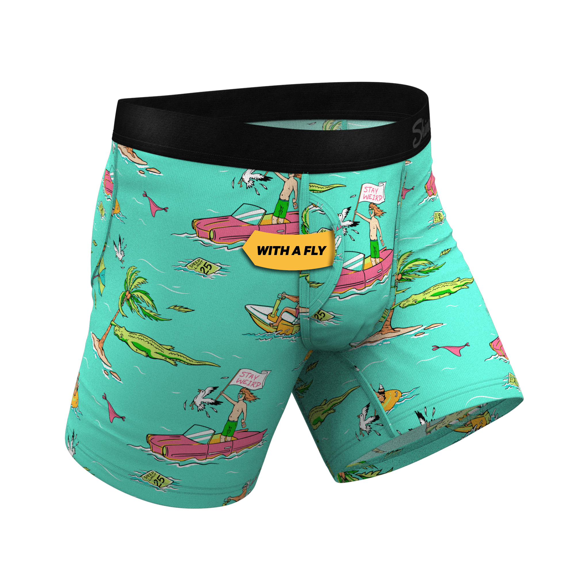 The Florida Man | Hurricane Scene Ball Hammock® Pouch Underwear With Fly - Shinesty