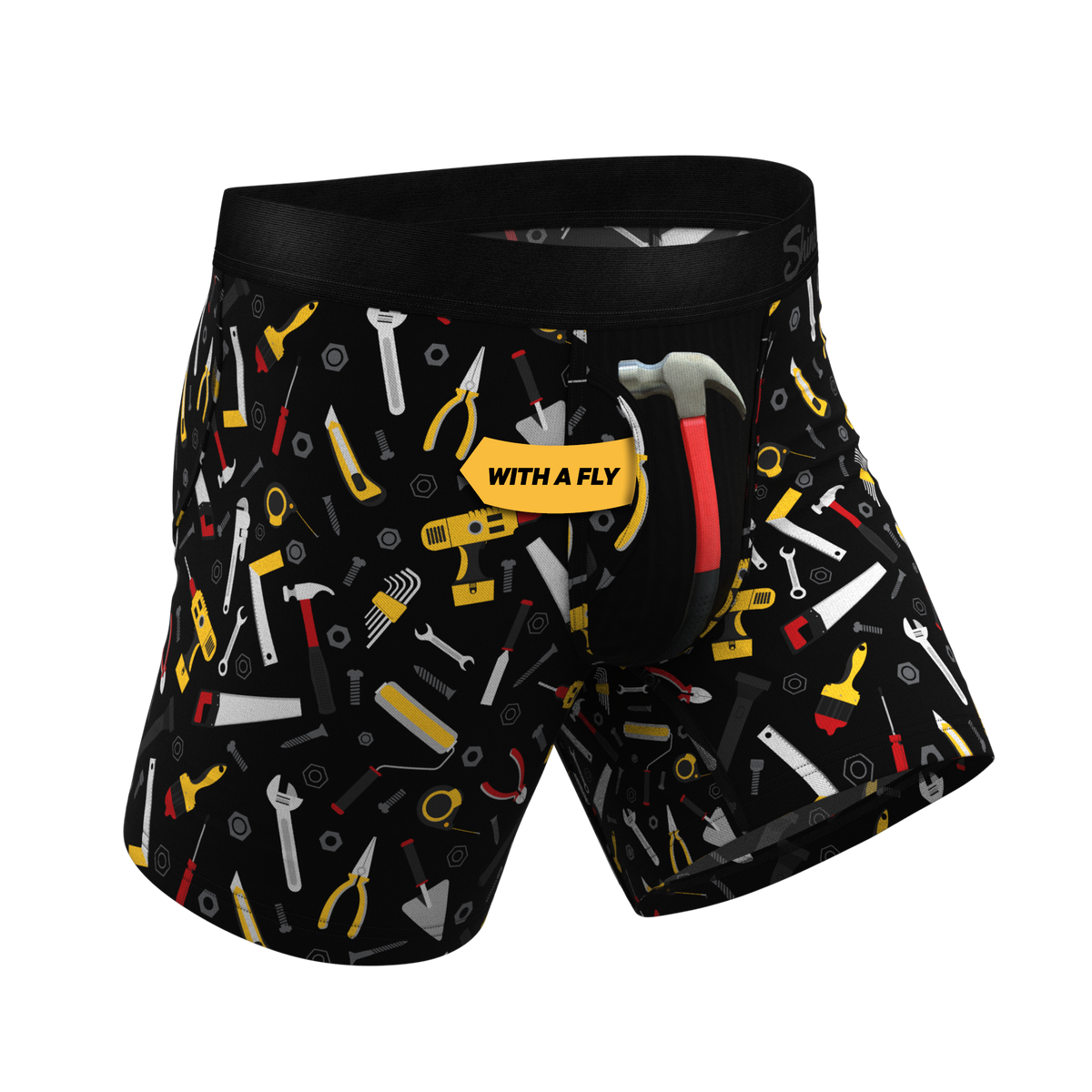 The Tool Belt | Hammer and Tools Ball Hammock® Pouch Underwear With Fly - Shinesty
