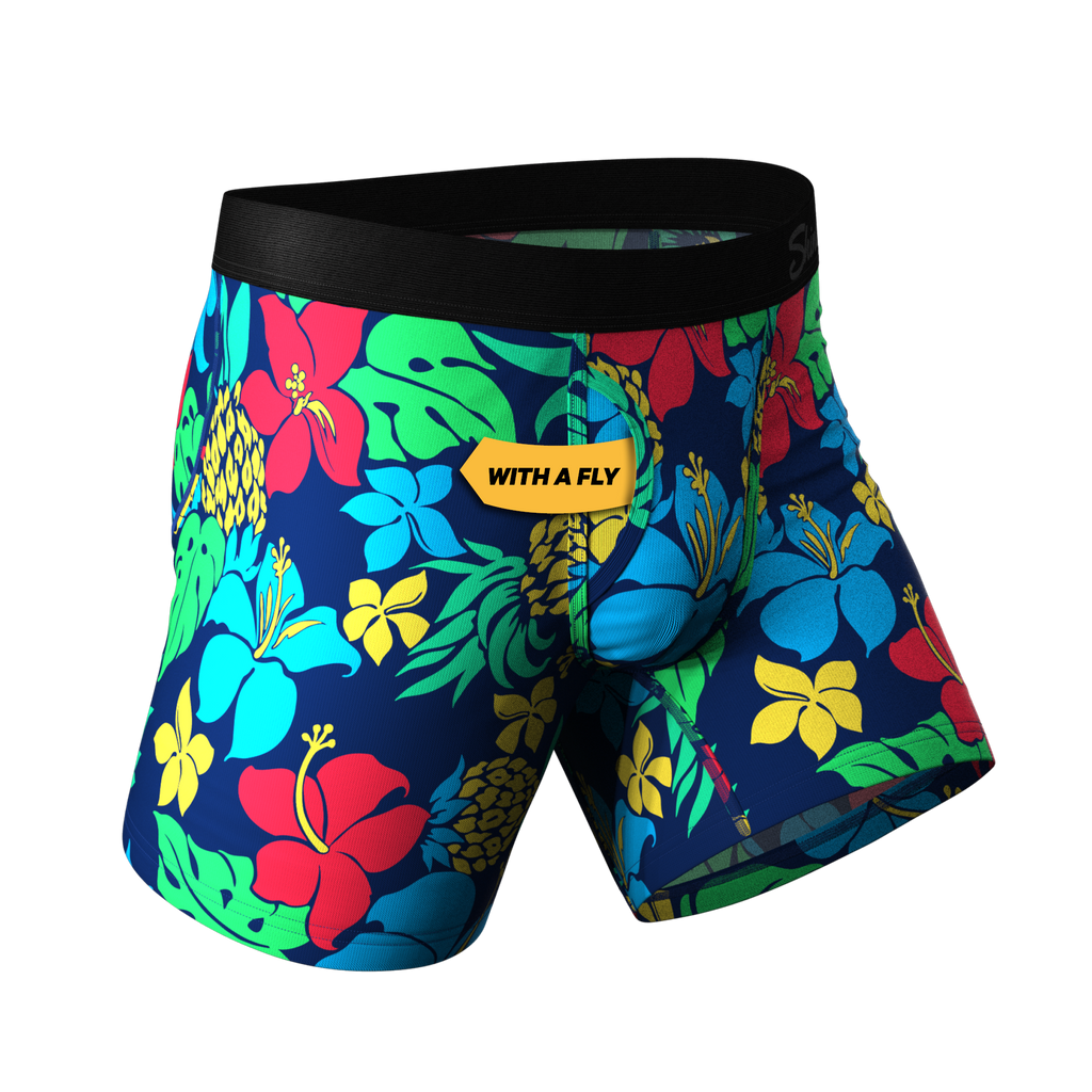 The Big Kahunas | Hawaiian Ball Hammock® Pouch Underwear With Fly - Shinesty