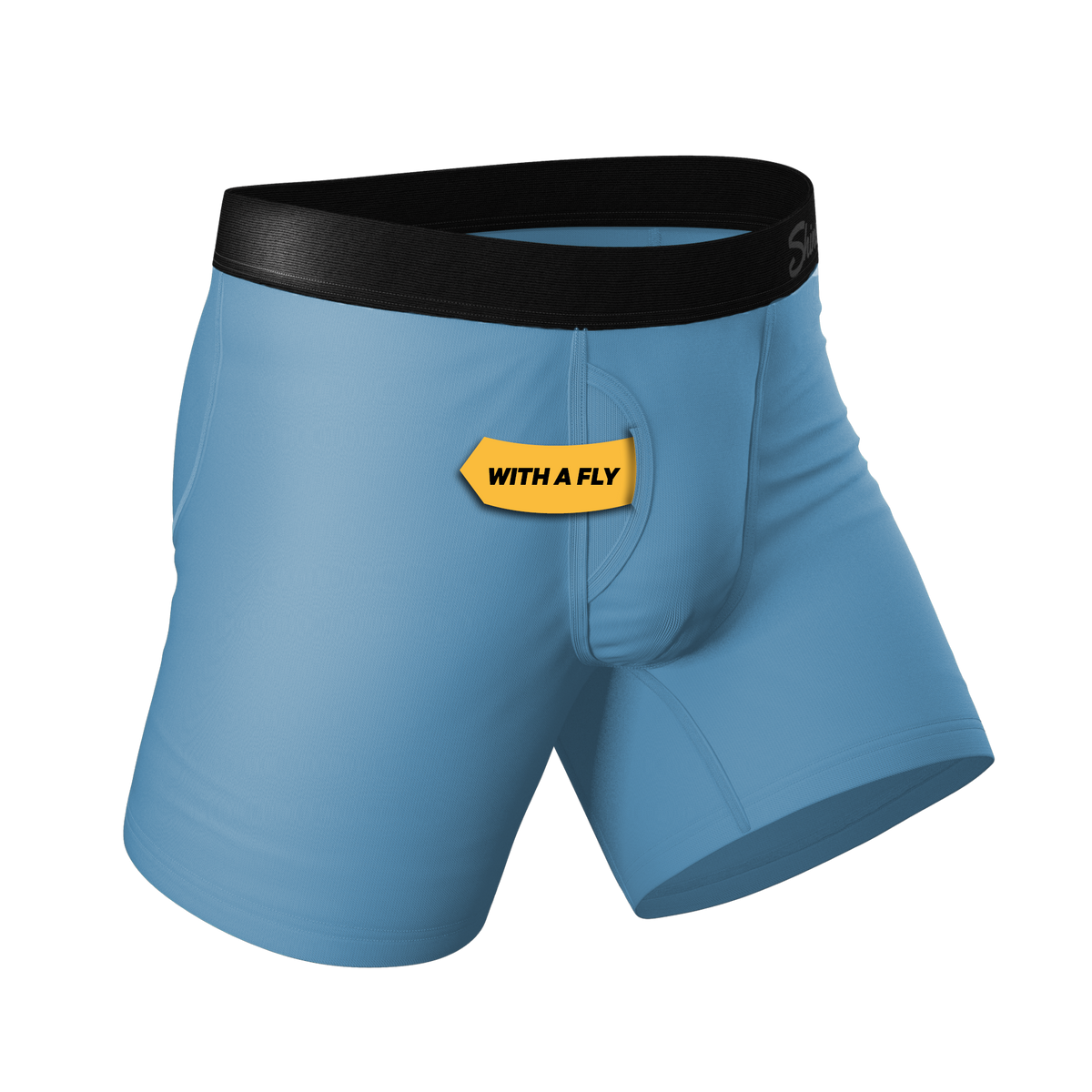 The Blue Ball Effect | Dusty Blue Ball Hammock® Pouch Underwear With Fly - Shinesty