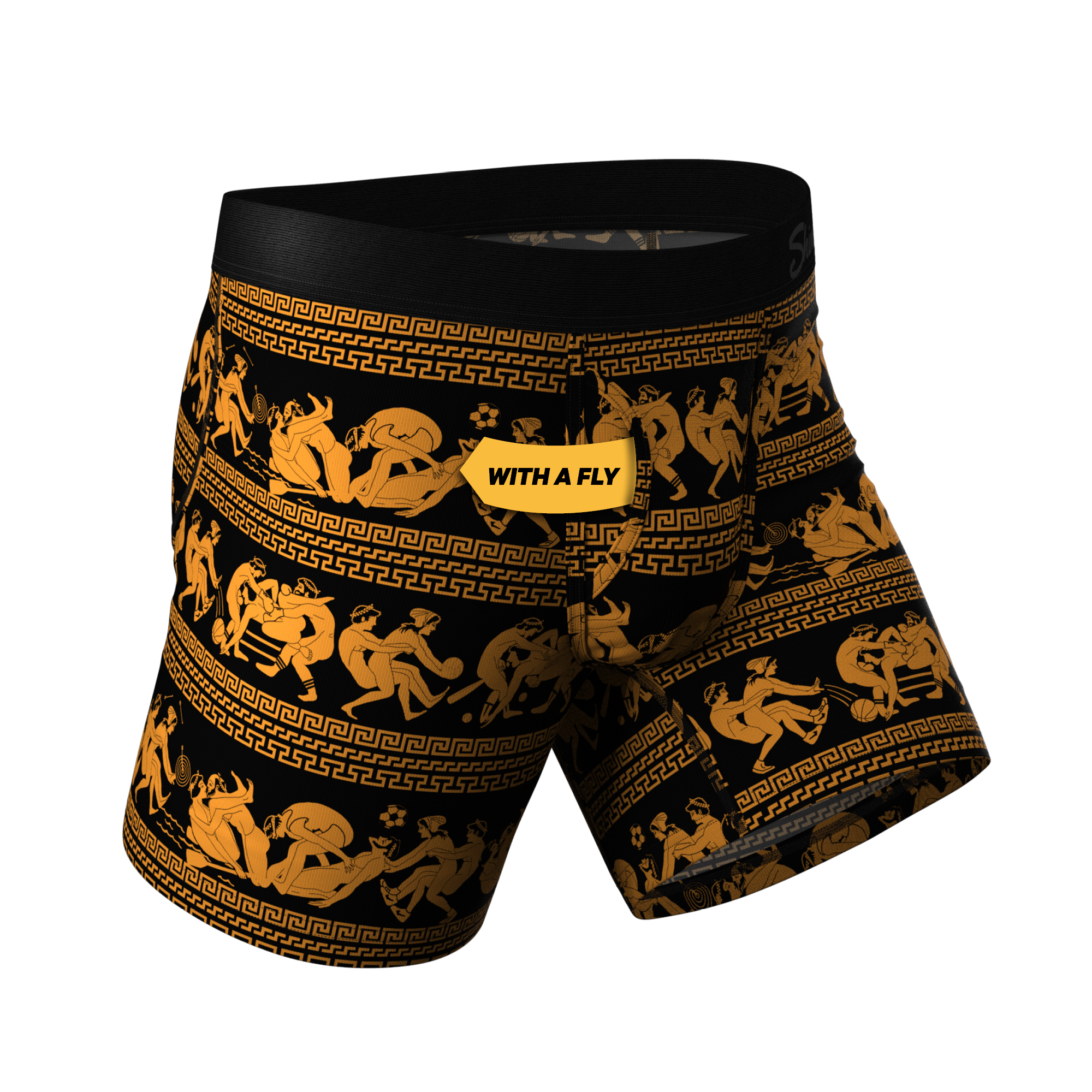 The Ancient Twister | Ancient Vase Orgy Ball Hammock® Pouch Underwear With Fly - Shinesty
