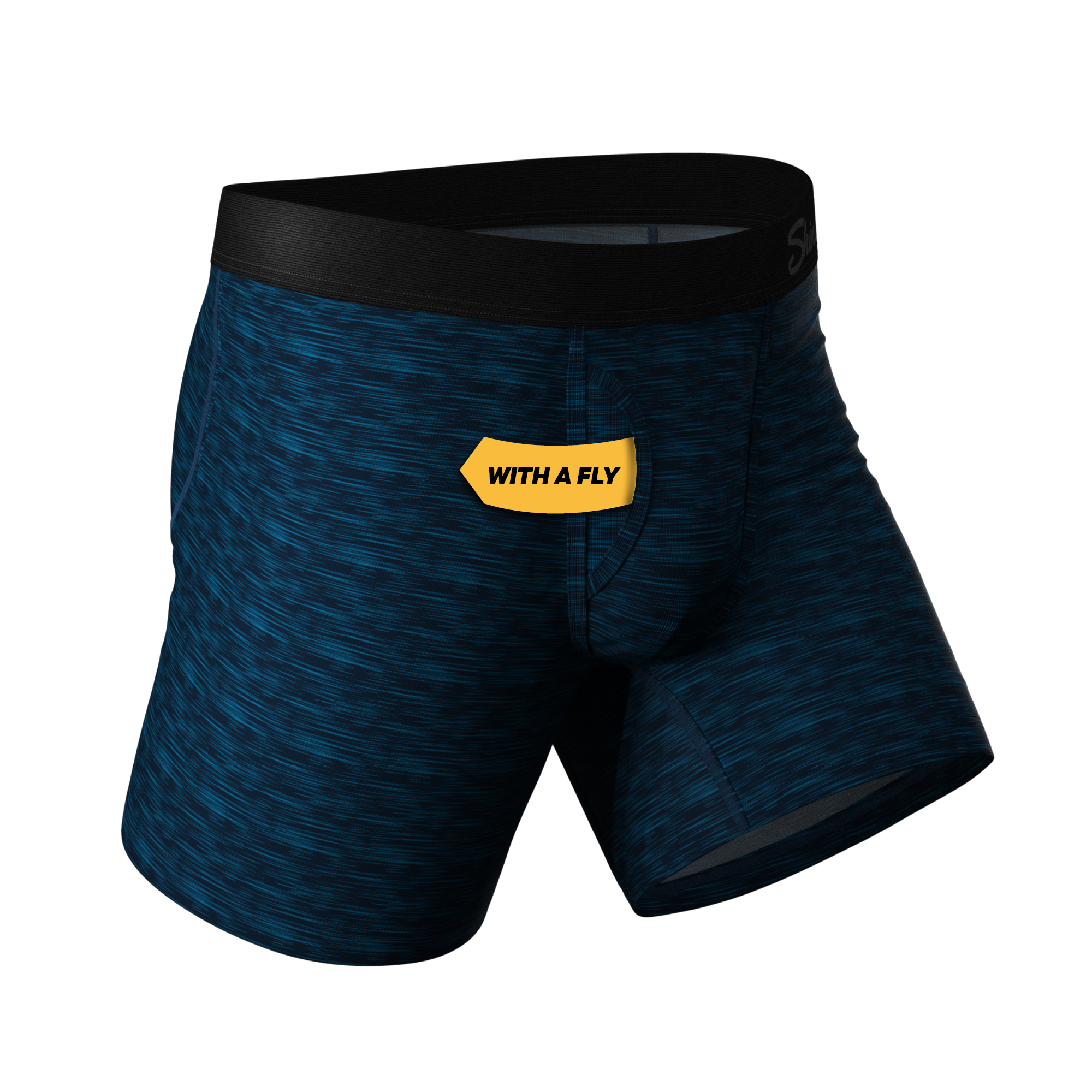 The Blue Planet | Blue Space Dye Ball Hammock® Pouch Underwear With Fly - Shinesty