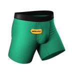 The Green Boys | Men's Green Ball Hammock® Pouch Underwear With Fly - Shinesty