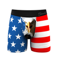 The Mascot | American Flag Ball Hammock® Pouch Underwear With Fly - Shinesty