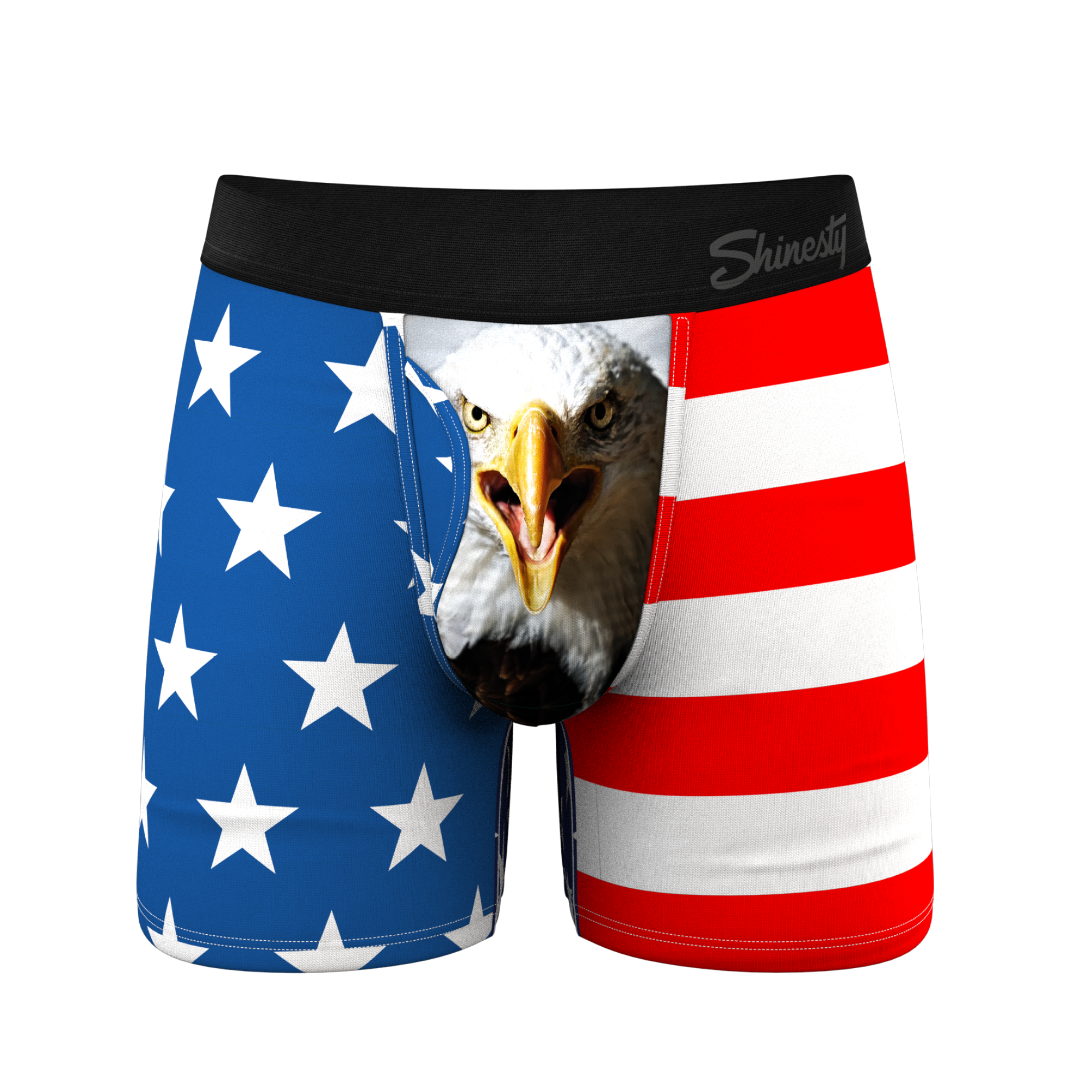 The Mascot | American Flag Ball Hammock® Pouch Underwear With Fly - Shinesty