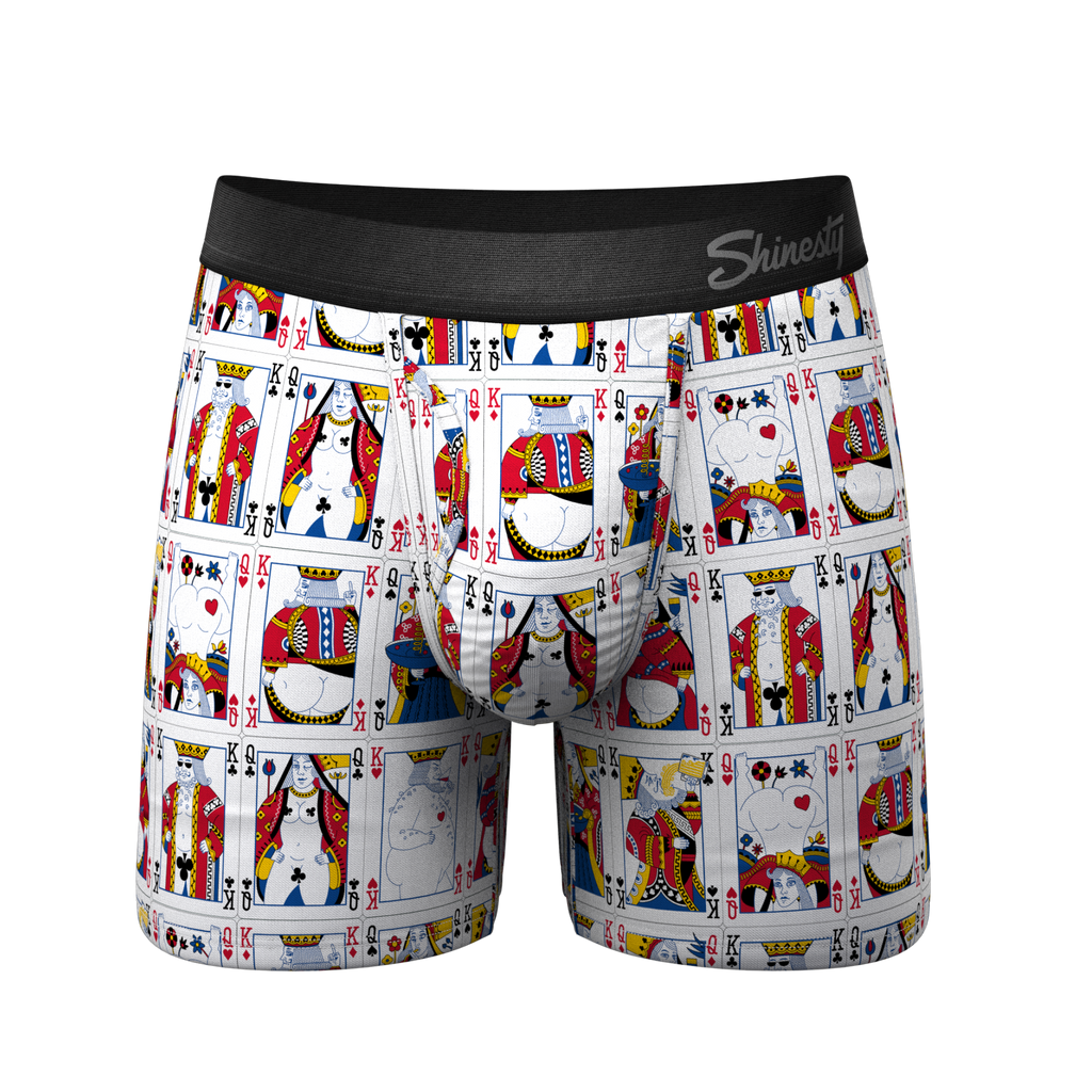 The Strip Poker | Playing Cards Ball Hammock® Pouch Underwear With Fly - Shinesty