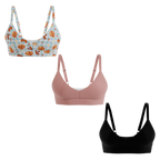 The Breakfast in Bed | Boob Hammock™ Plunge Bralette 3 Pack - Shinesty