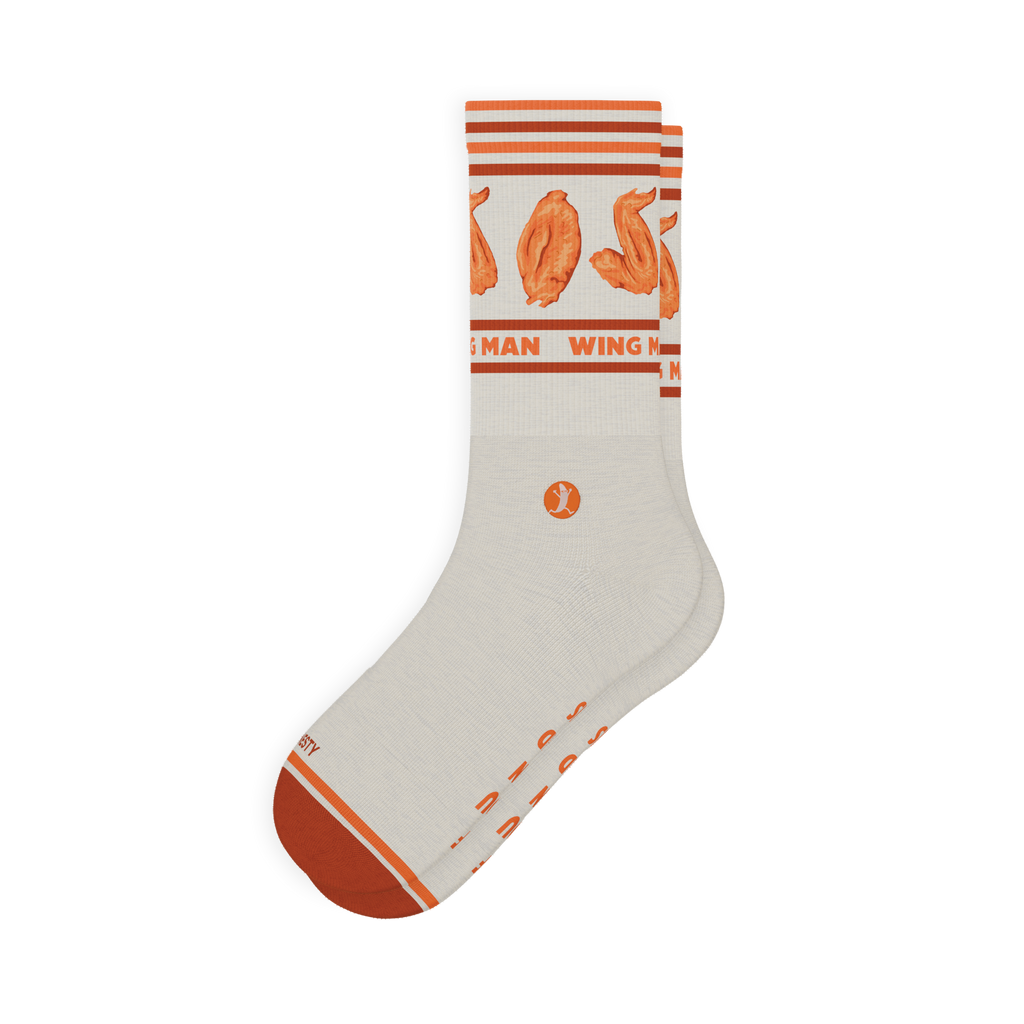 The Buffalo & Blue | Chicken Wings Heel Hammock™ Crew Socks - Shinesty