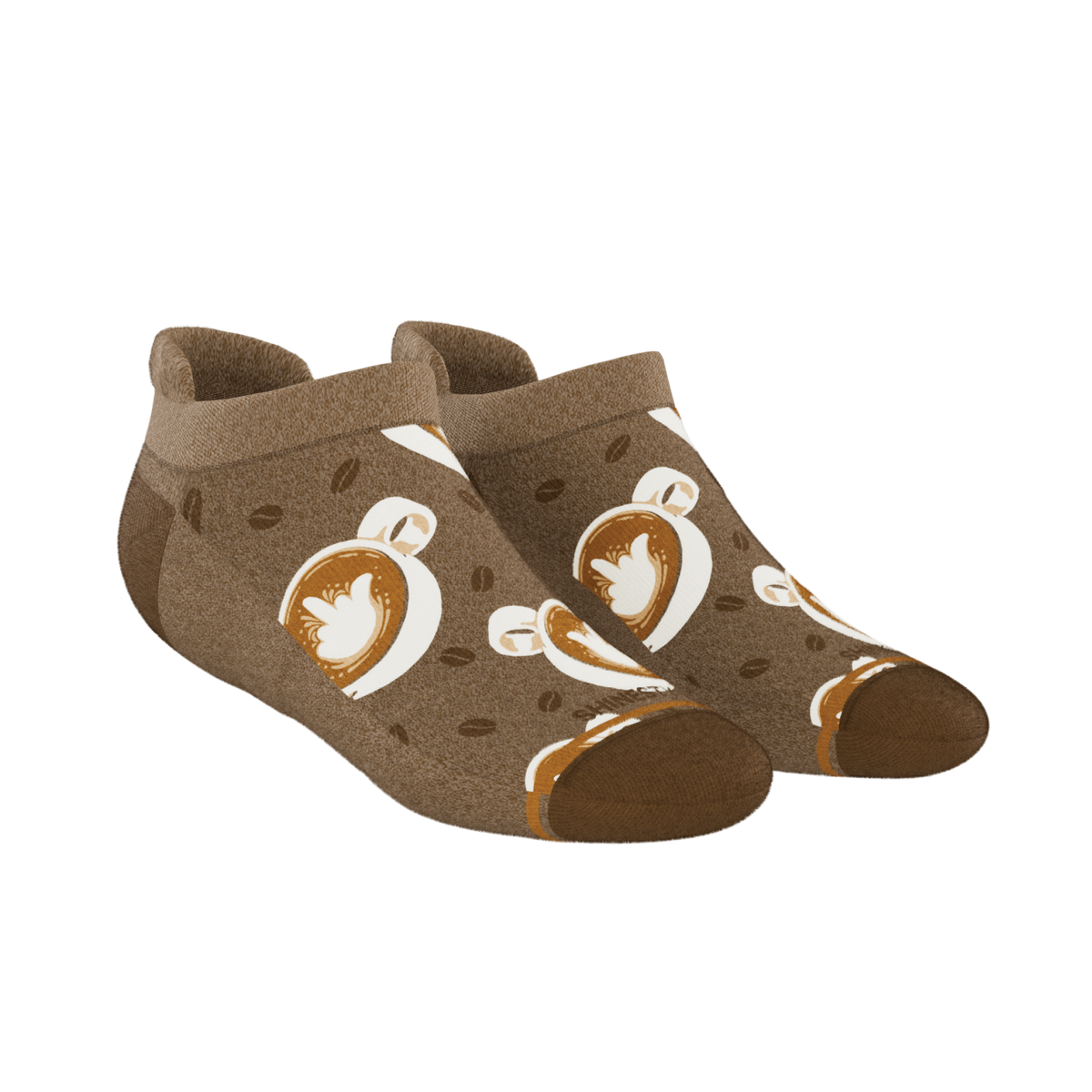 The Caf-fiend | Coffee Heel Hammock™ Ankle Socks - Shinesty