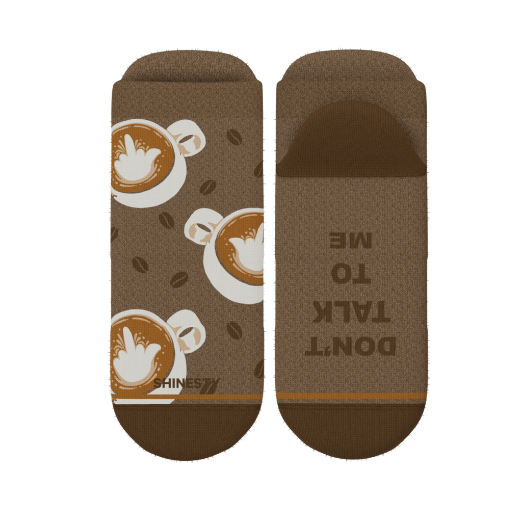 The Caf-fiend | Coffee Heel Hammock™ Ankle Socks - Shinesty