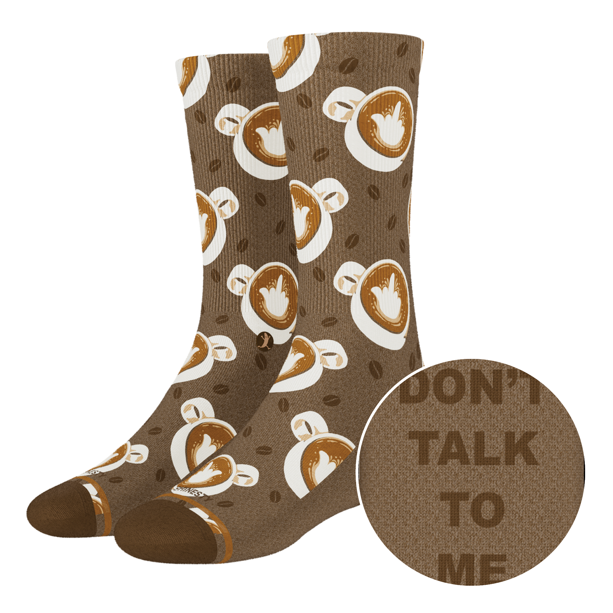 The Caf-fiend | Coffee Heel Hammock™ Crew Socks - Shinesty