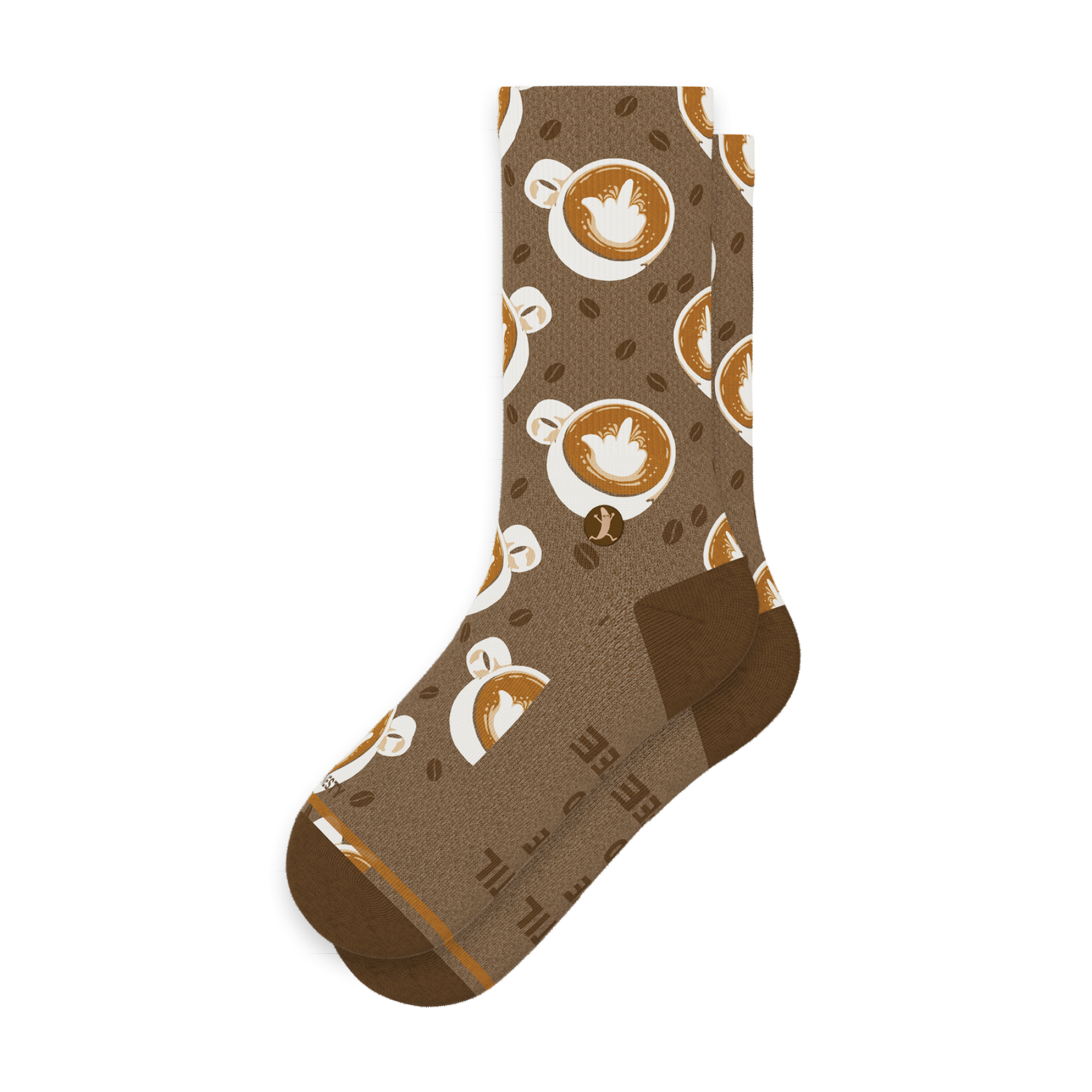 The Caf-fiend | Coffee Heel Hammock™ Crew Socks - Shinesty