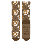 The Caf-fiend | Coffee Heel Hammock™ Crew Socks - Shinesty