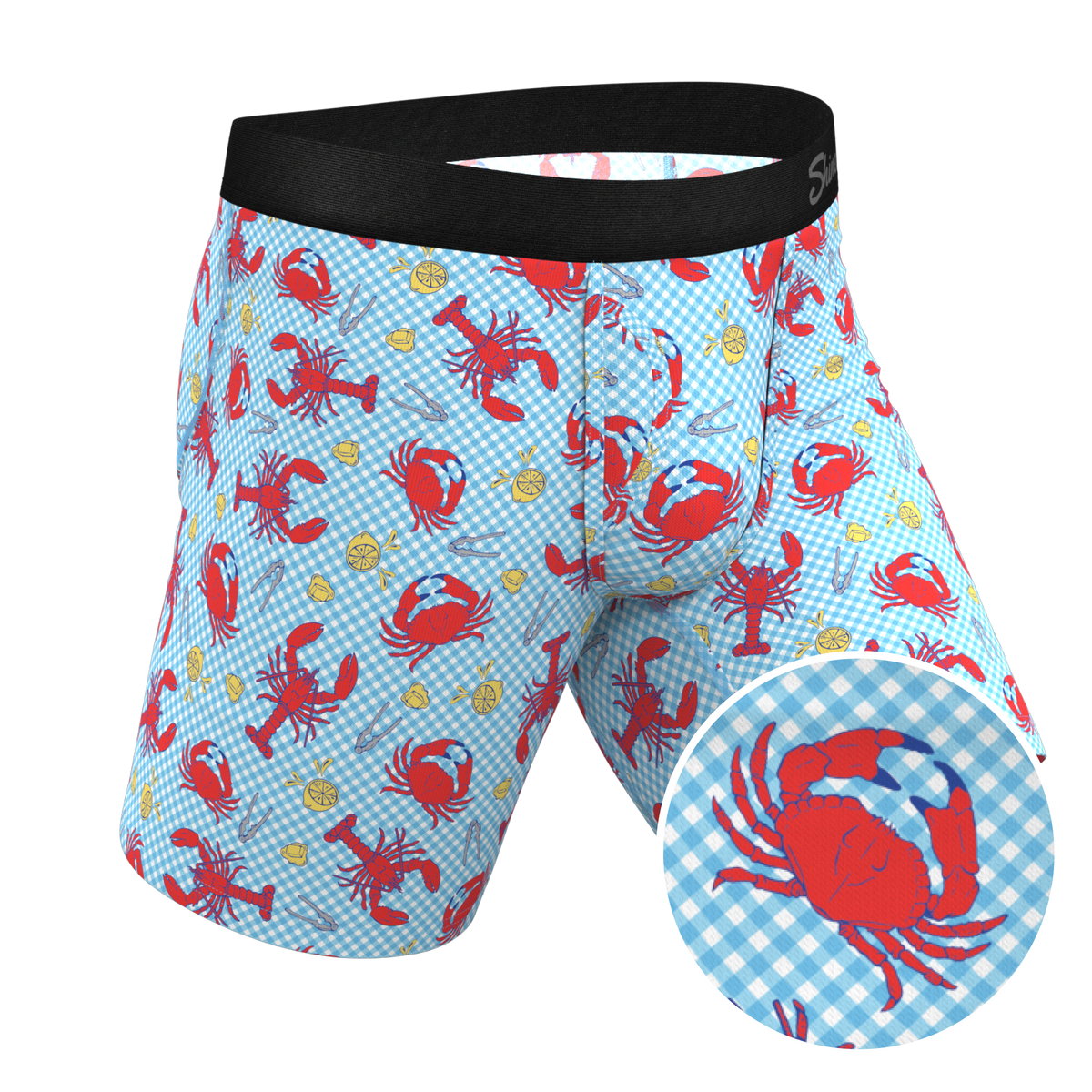 The Cajun Cookout | Summer Crabs Ball Hammock® Boxer - Long Leg - Shinesty