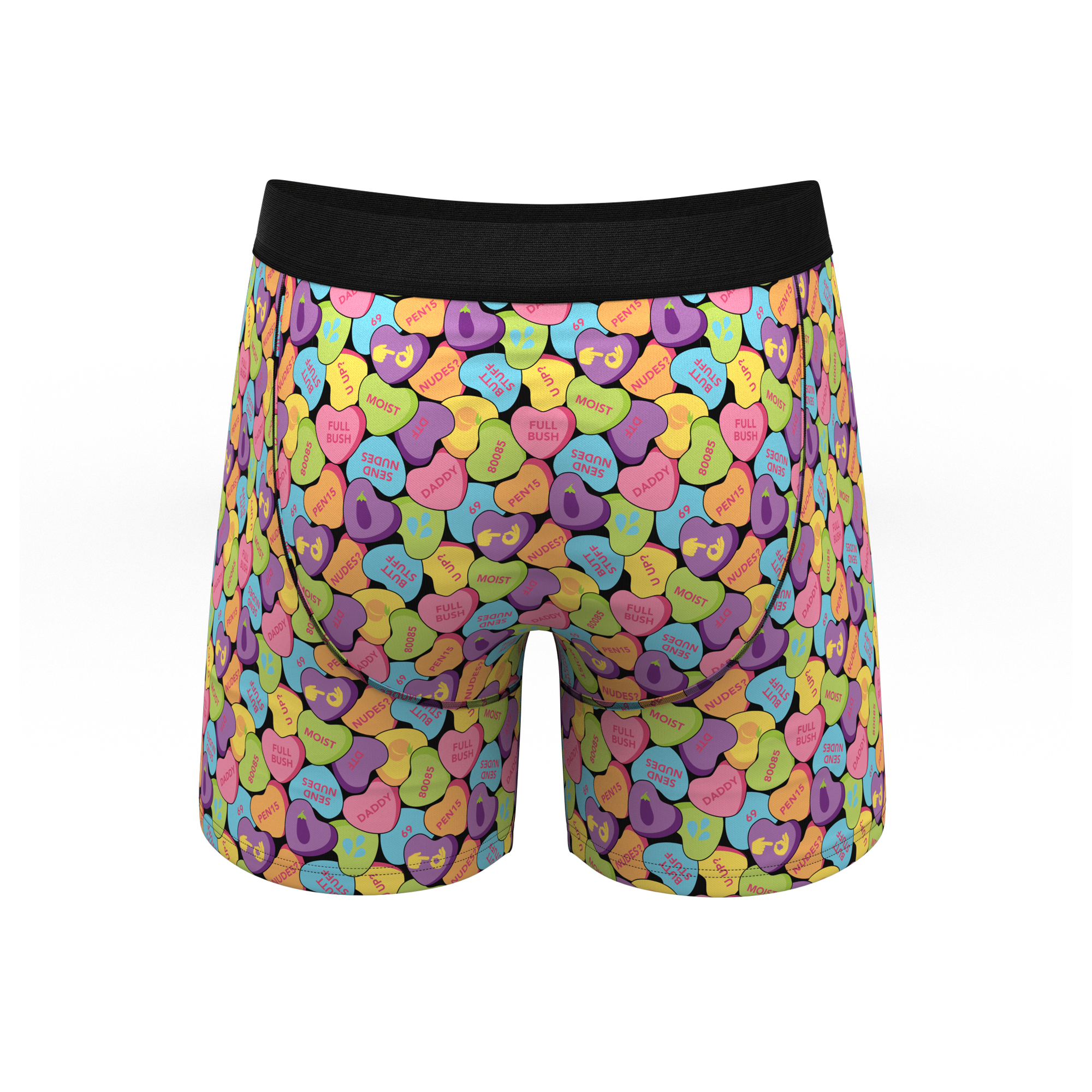 The Candy Crush | Candy Hearts Ball Hammock® Pouch Underwear - Shinesty