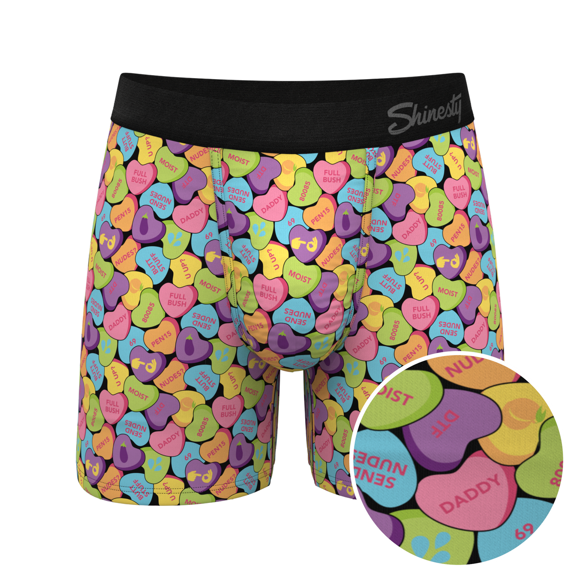 The Candy Crush | Candy Hearts Ball Hammock® Pouch Underwear - Shinesty