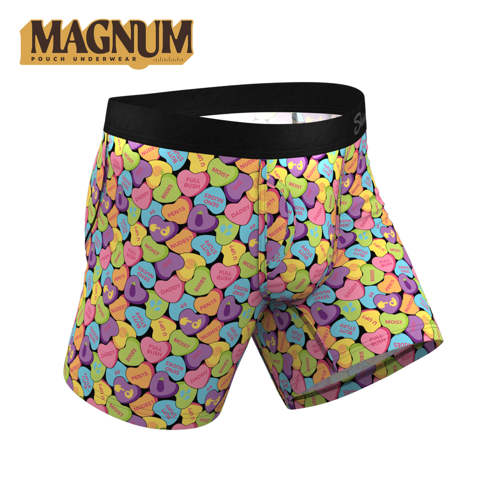 The Candy Crush | Candy Hearts Ball Hammock® Magnum Big Pouch Underwear - Shinesty