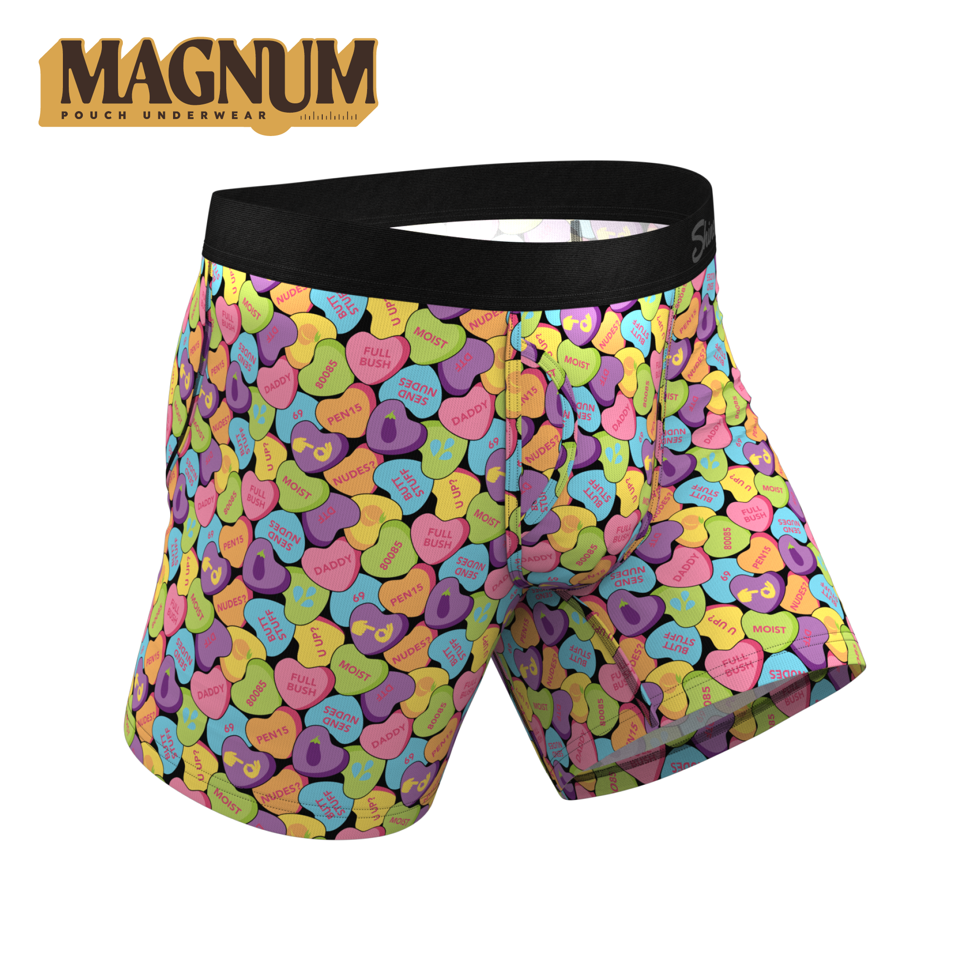 The Candy Crush | Candy Hearts Ball Hammock® Magnum Big Pouch Underwear - Shinesty