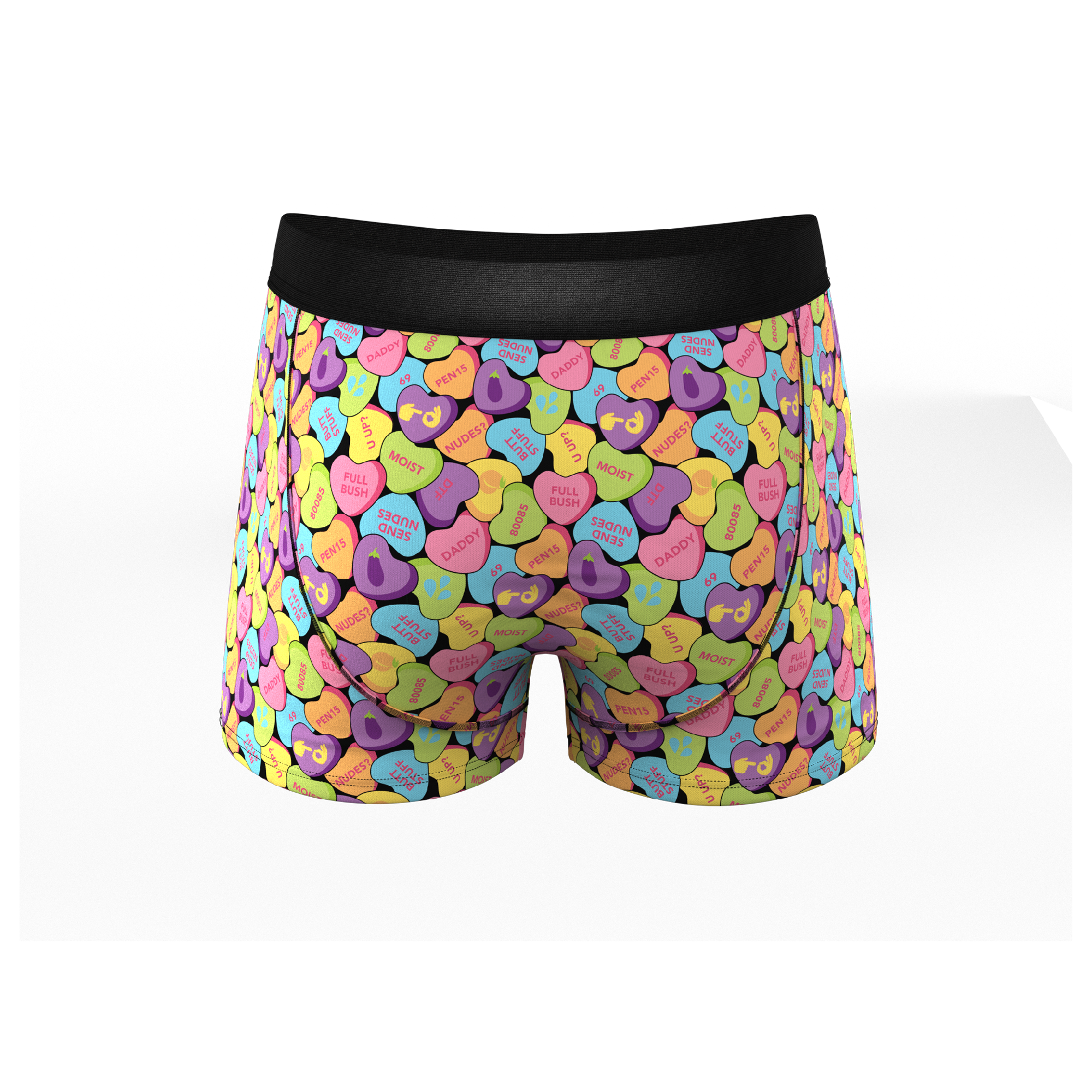 The Candy Crush | Candy Hearts Ball Hammock® Pouch Trunks Underwear - Shinesty