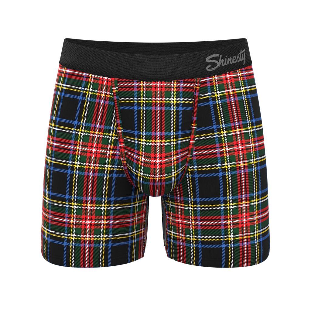 The Cappuccino | Holiday Tartan Plaid Ball Hammock® Pouch Underwear - Shinesty