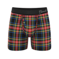 The Cappuccino | Holiday Tartan Plaid Ball Hammock® Pouch Underwear With Fly - Shinesty
