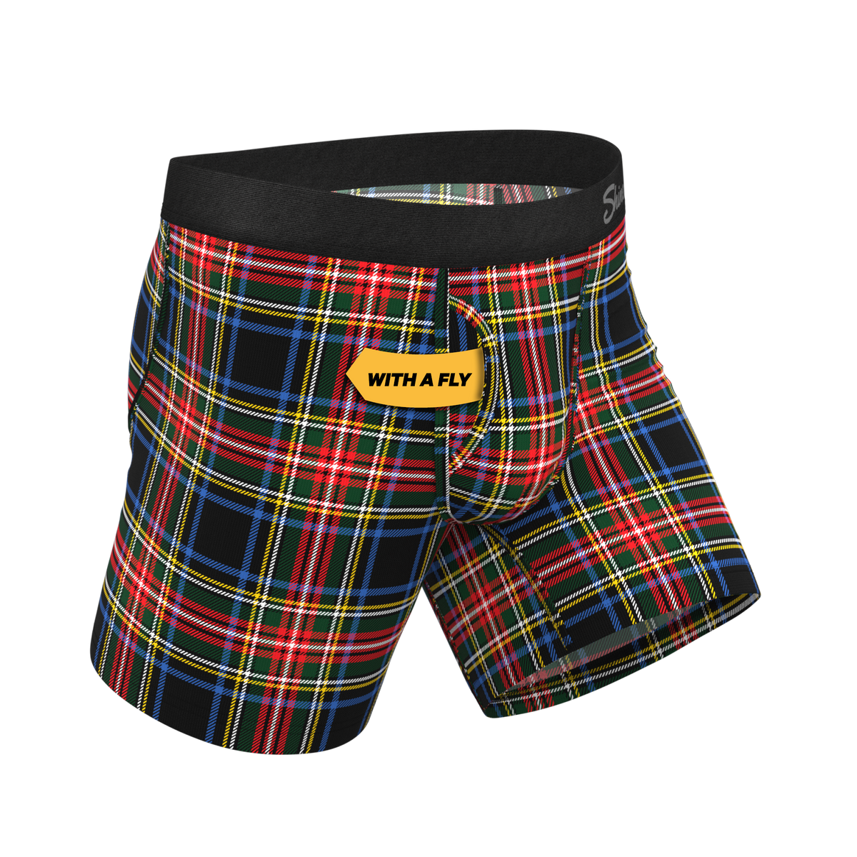 The Cappuccino | Holiday Tartan Plaid Ball Hammock® Pouch Underwear With Fly - Shinesty