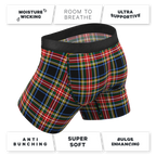The Cappuccino | Holiday Tartan Plaid Ball Hammock® Pouch Underwear With Fly - Shinesty