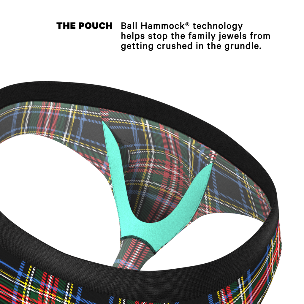 The Cappuccino | Holiday Tartan Plaid Ball Hammock® Pouch Underwear Briefs - Shinesty