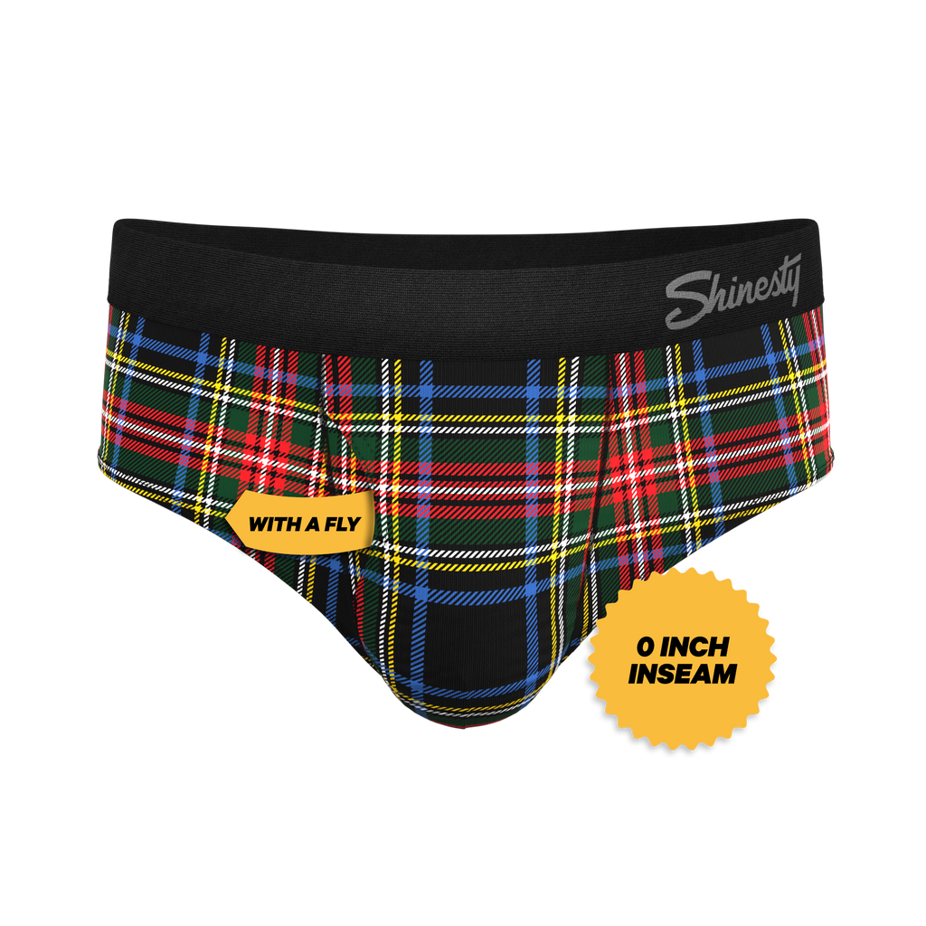 The Cappuccino | Holiday Tartan Plaid Ball Hammock® Pouch Underwear Briefs - Shinesty