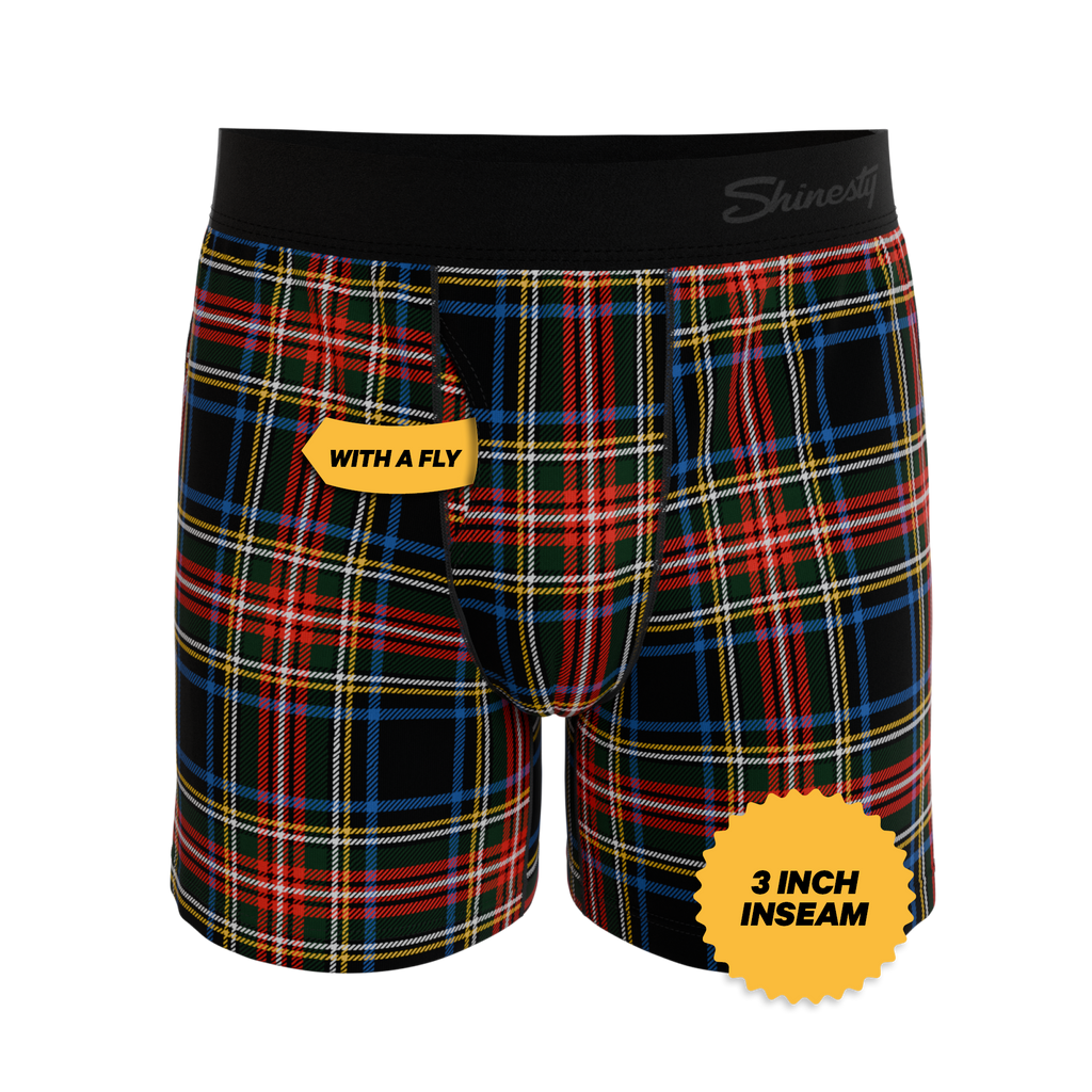 The Cappuccino | Holiday Tartan Plaid Boxers - Shinesty