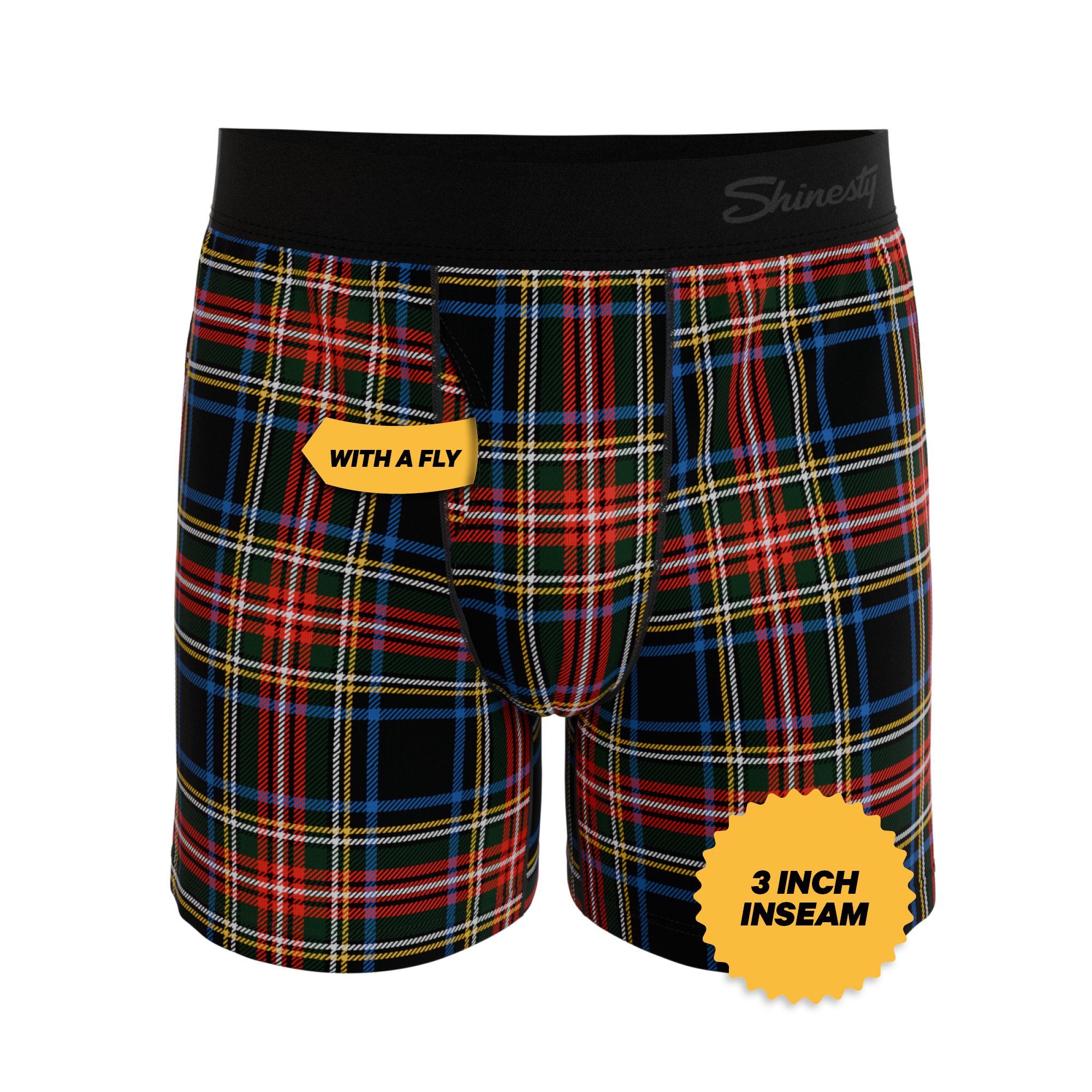 The Cappuccino | Holiday Tartan Plaid Boxers - Shinesty