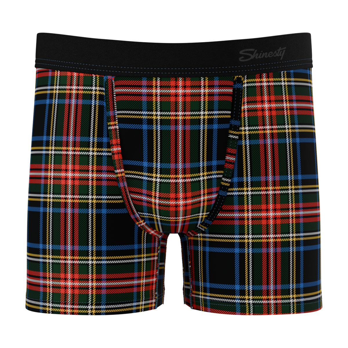 The Cappuccino | Holiday Tartan Plaid Youth Boxer Briefs - Shinesty
