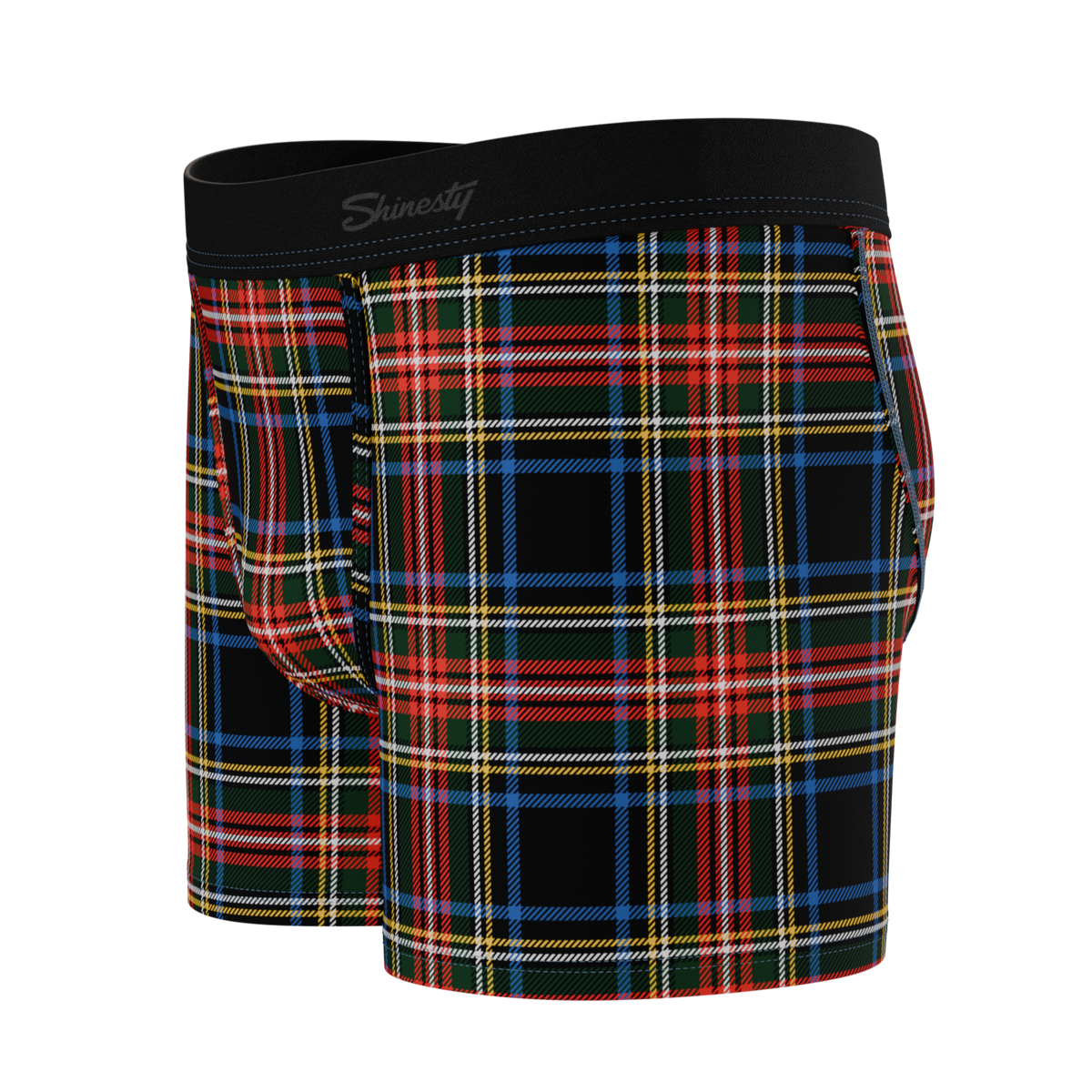 The Cappuccino | Holiday Tartan Plaid Youth Boxer Briefs - Shinesty