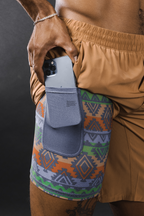 The Casual Thigh Day | Khaki Aztec Ball Hammock® 9 Inch Athletic Shorts - Shinesty