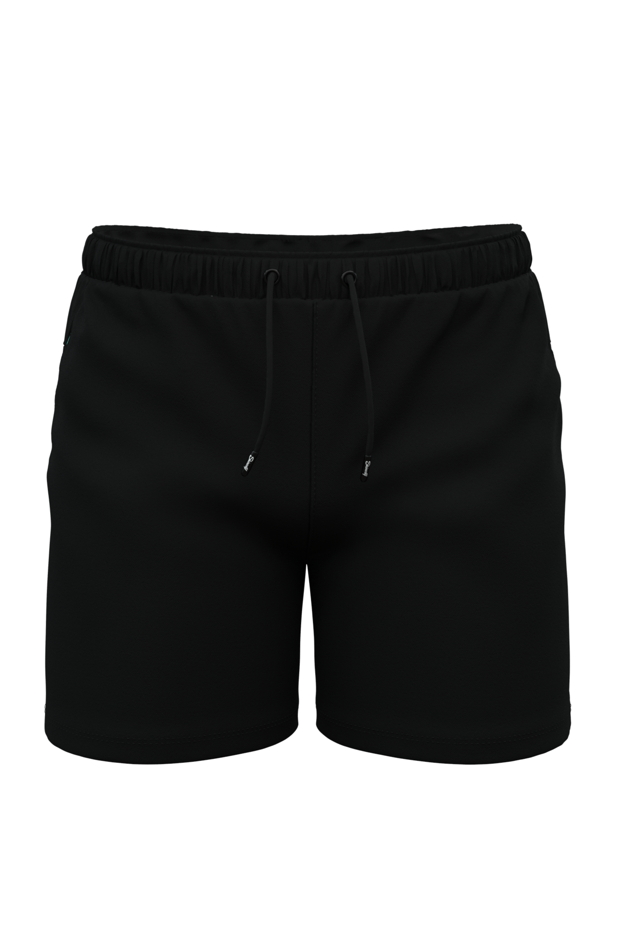 The Catamaran | Black Tropical Ball Hammock® Pouch 8" Swim Trunks - Shinesty