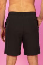 The Catamaran | Black Tropical Ball Hammock® Pouch 8" Swim Trunks - Shinesty