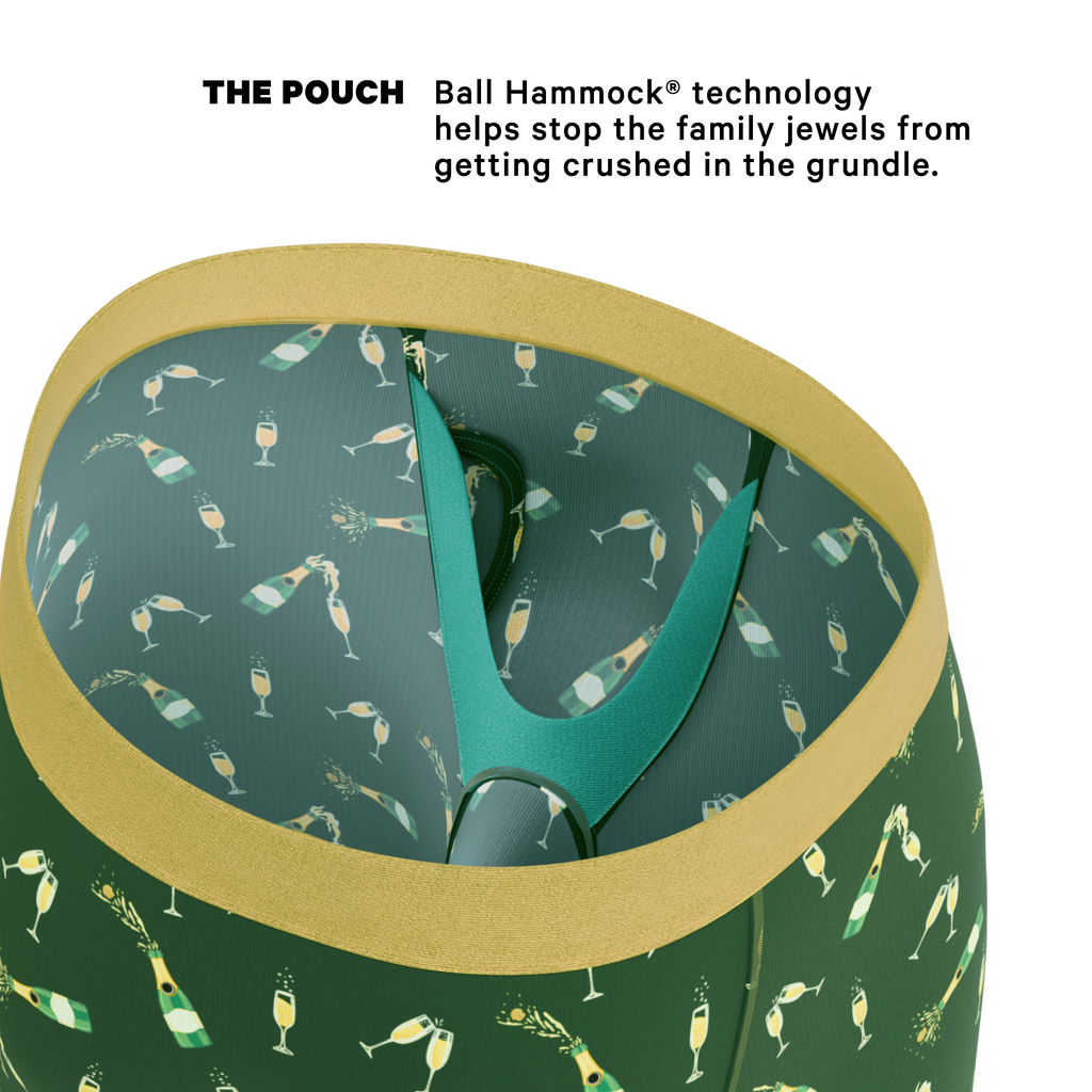 The Champagne Showers | New Years Ball Hammock® Boxer - Long Leg - Shinesty