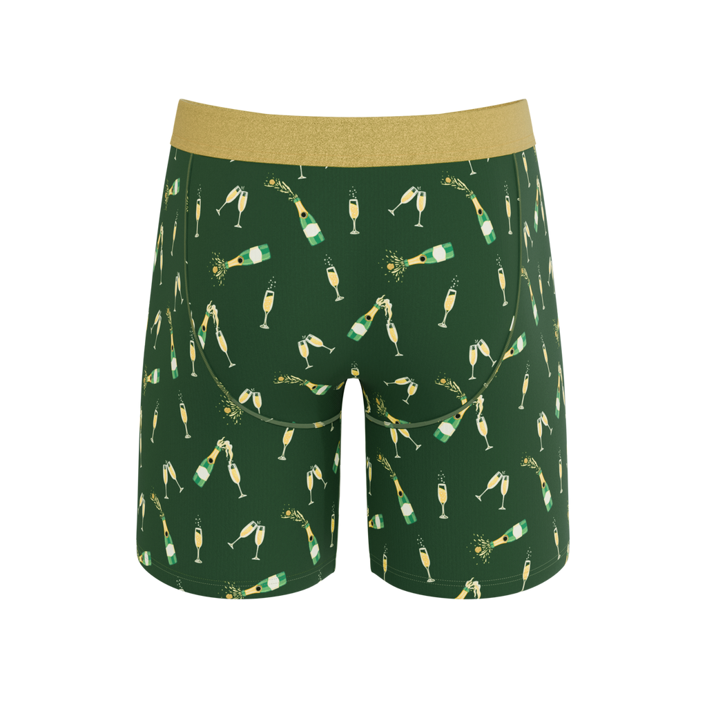 The Champagne Showers | New Years Ball Hammock® Boxer - Long Leg - Shinesty