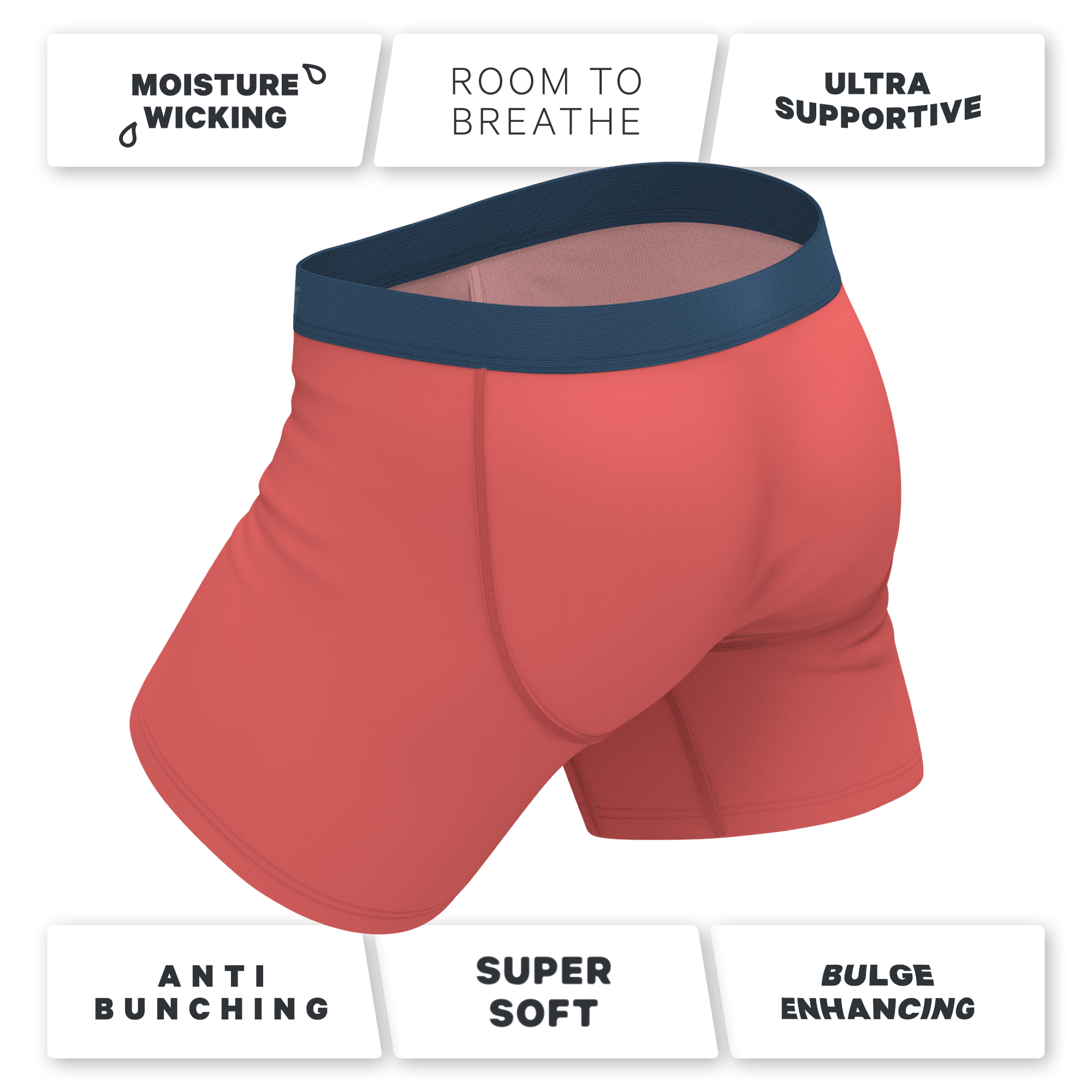 The Cherry Tomato | Coral Red Ball Hammock® Pouch Underwear - Shinesty