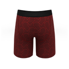 The Cherub | Geometric Hearts Ball Hammock® Boxer - Long Leg - Shinesty
