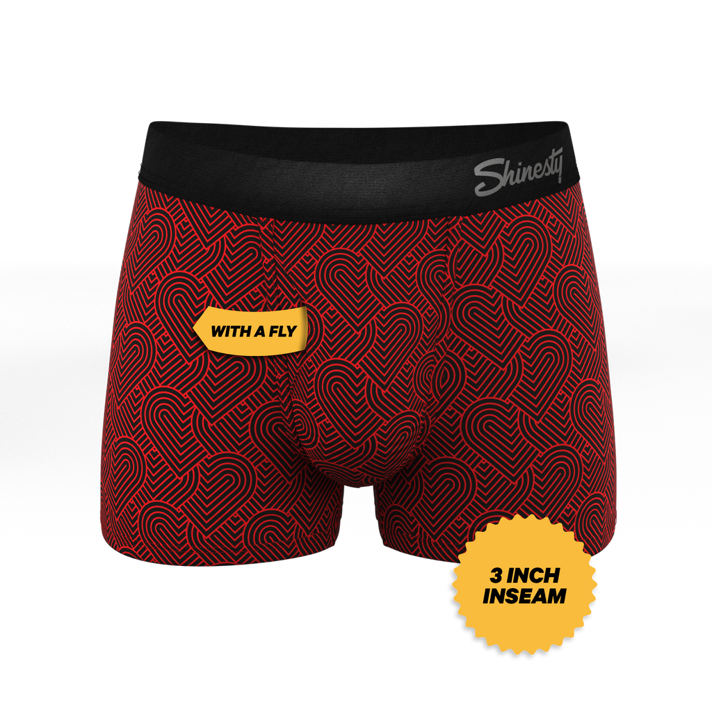 The Cherub | Geometric Hearts Ball Hammock® Pouch Trunks Underwear - Shinesty